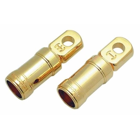 Audiopipe AUDIOP BTC10 1-0 Gauge Ring Terminal - Gold BTC10